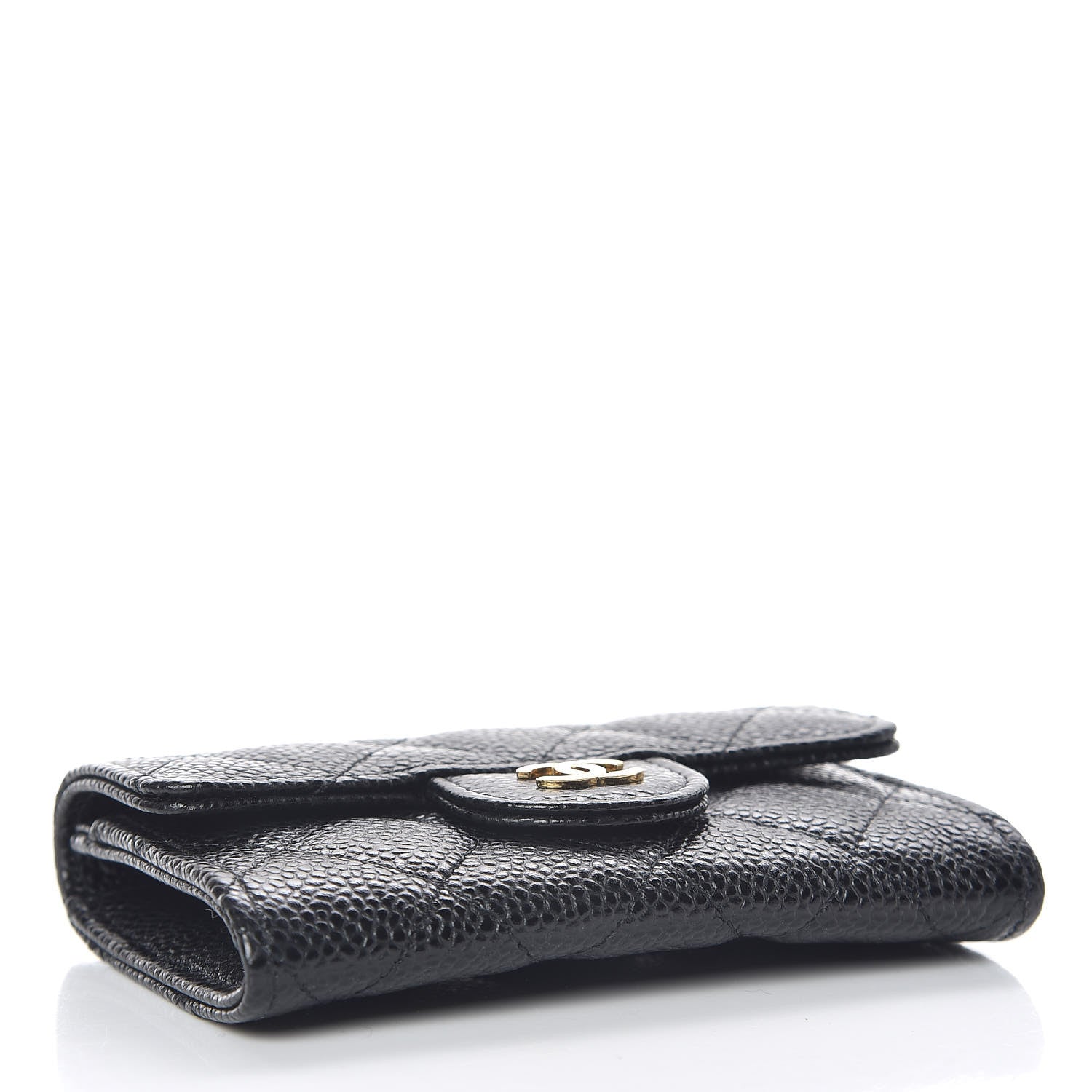 Chanel Caviar Quilted Flap Card Holder Black 4 of 9