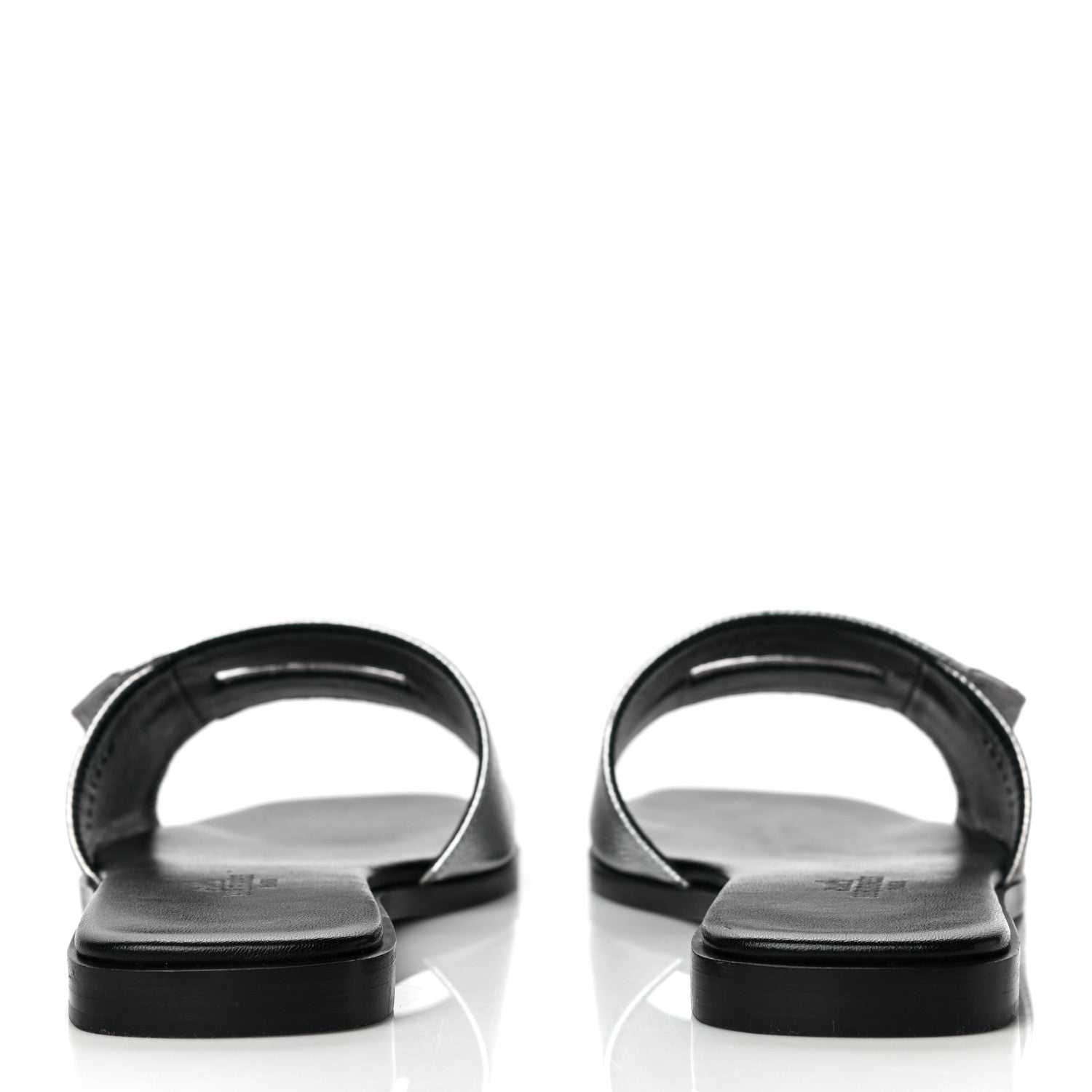 Hermes Epsom View Sandals 36 Argent 7 of 17