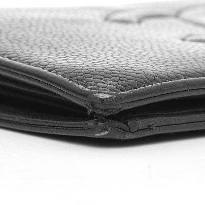 Chanel Caviar Timeless CC Yen Wallet Black 26 of 30