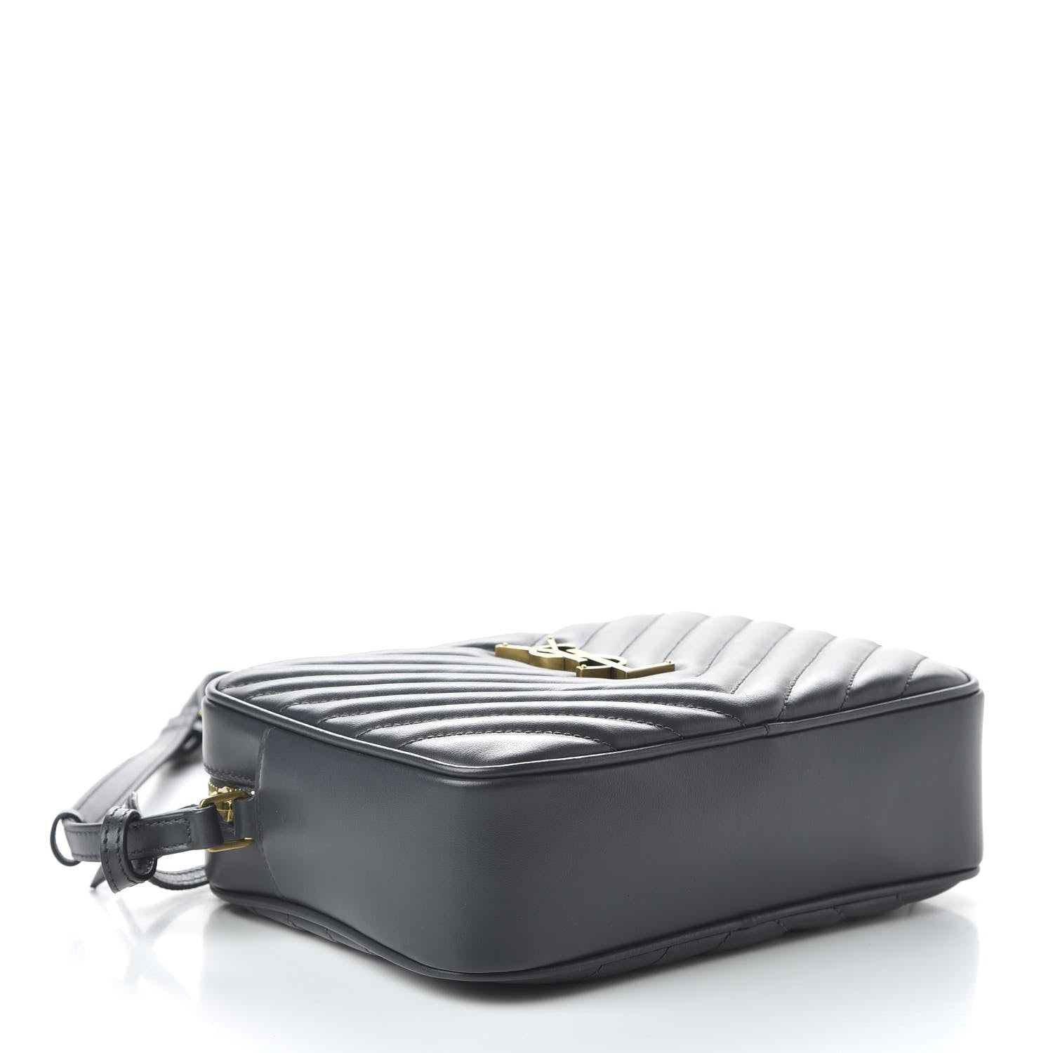 Saint Laurent Calfskin Matelasse Monogram Lou Camera Bag Storm 4 of 9
