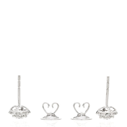 Graff 18K White Gold Diamond 1.50ct Icon Round Stud Earrings 3 of 6