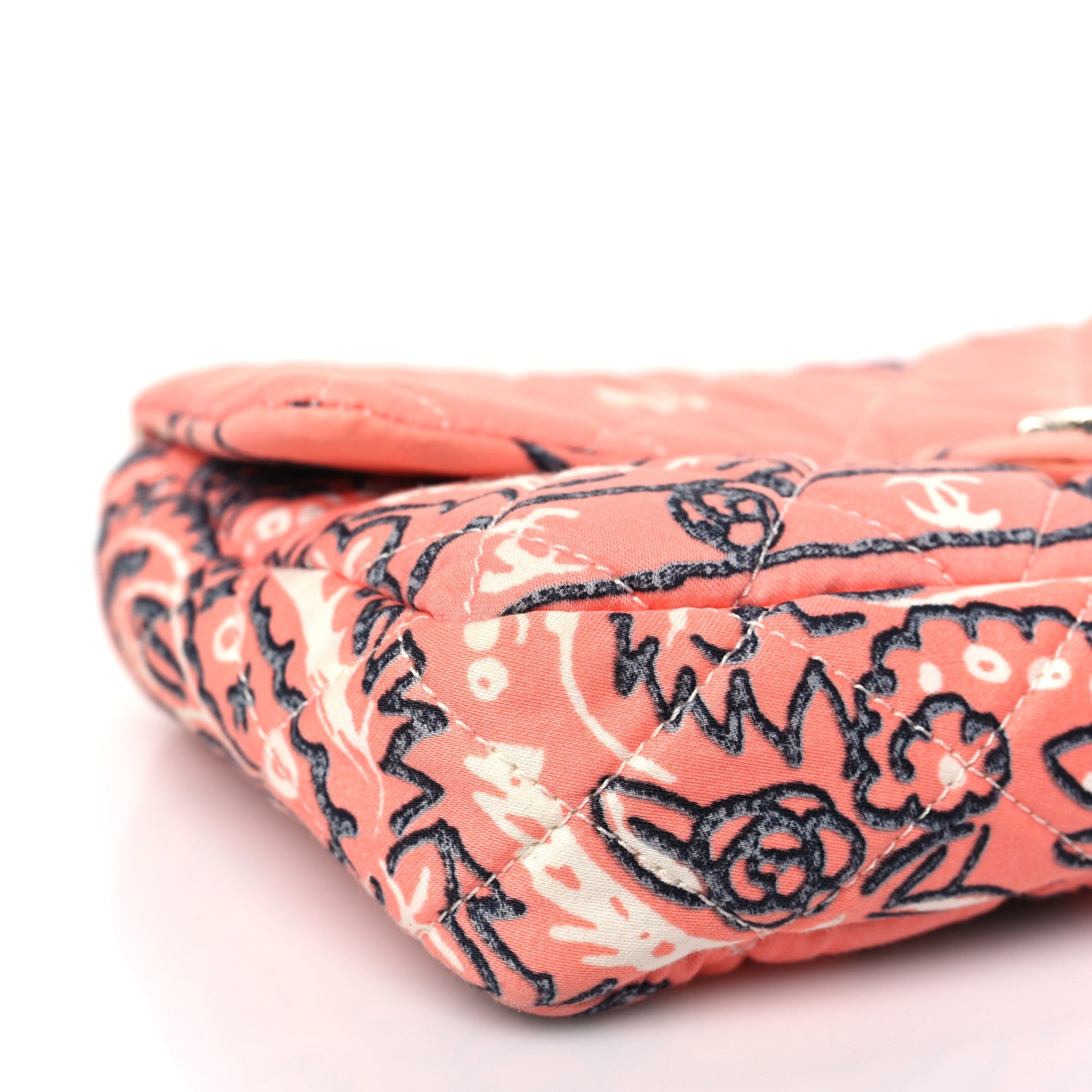Chanel Cotton Quilted Small Bandana Single Flap Pink 8 of 10
