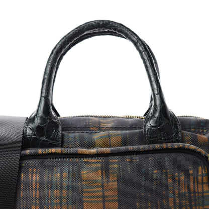 Prada Cordura Crocco Satchel Oro 9 of 9