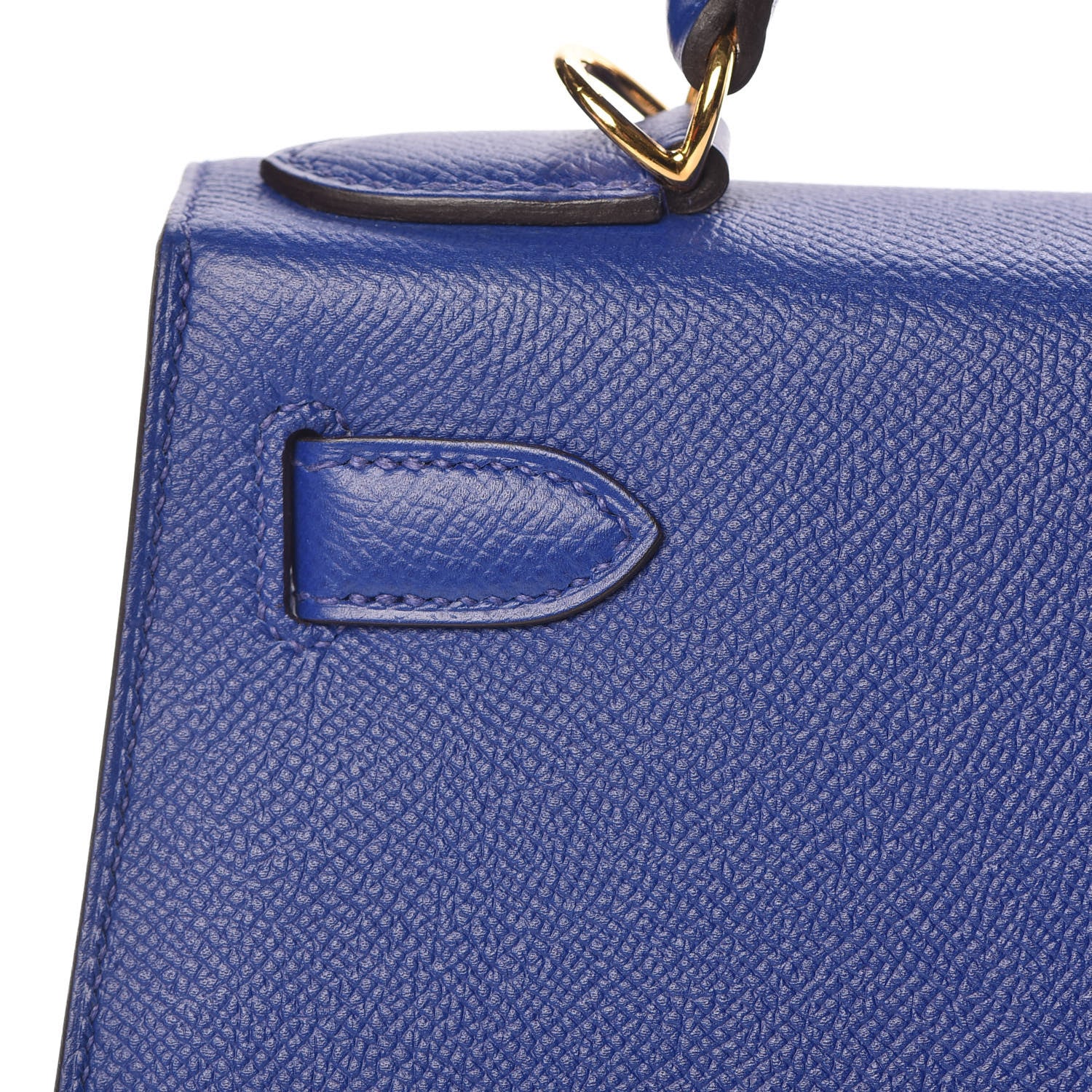 Hermes Epsom Kelly Sellier 28 Bleu Electrique 16 of 33