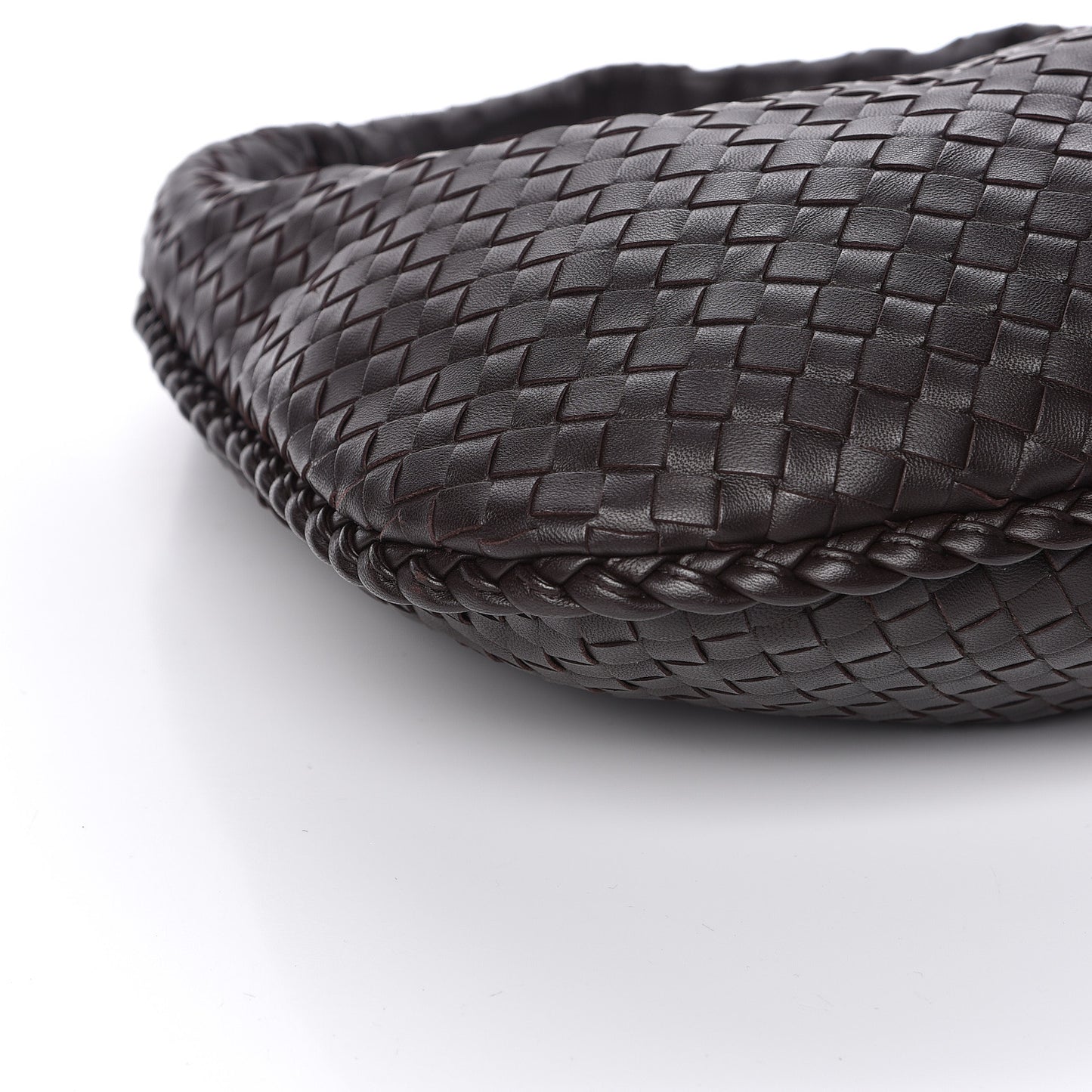 Nappa Intrecciato Medium Veneta Hobo Ebano