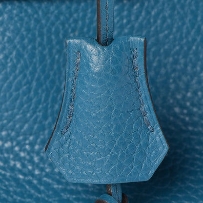 Hermes Taurillon Clemence Birkin 30 Bleu Izmir 13 of 34