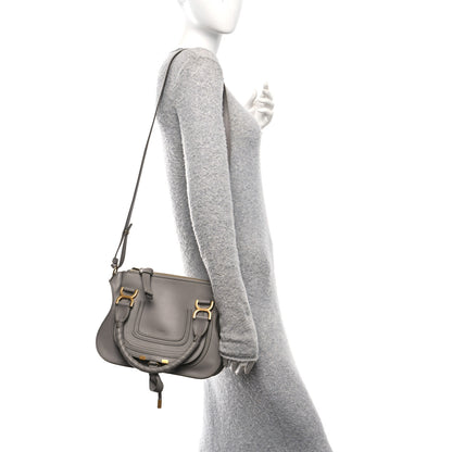 Chloe Calfskin Small Marcie Satchel Cashmere Grey 2 of 10