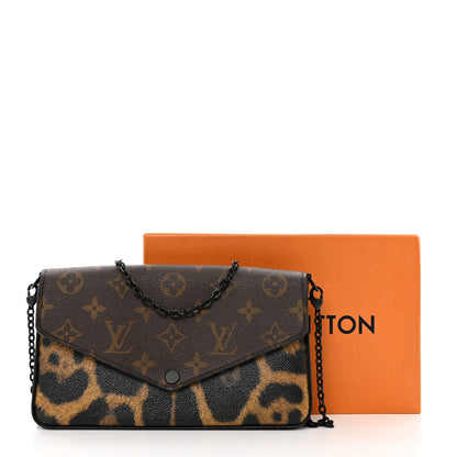 Louis Vuitton Monogram Animal Print Pochette Felicie Chain Wallet 8 of 8
