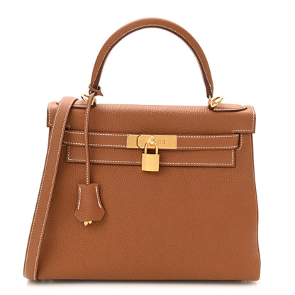 Hermes Togo Kelly Retourne 28 Gold 1 of 11