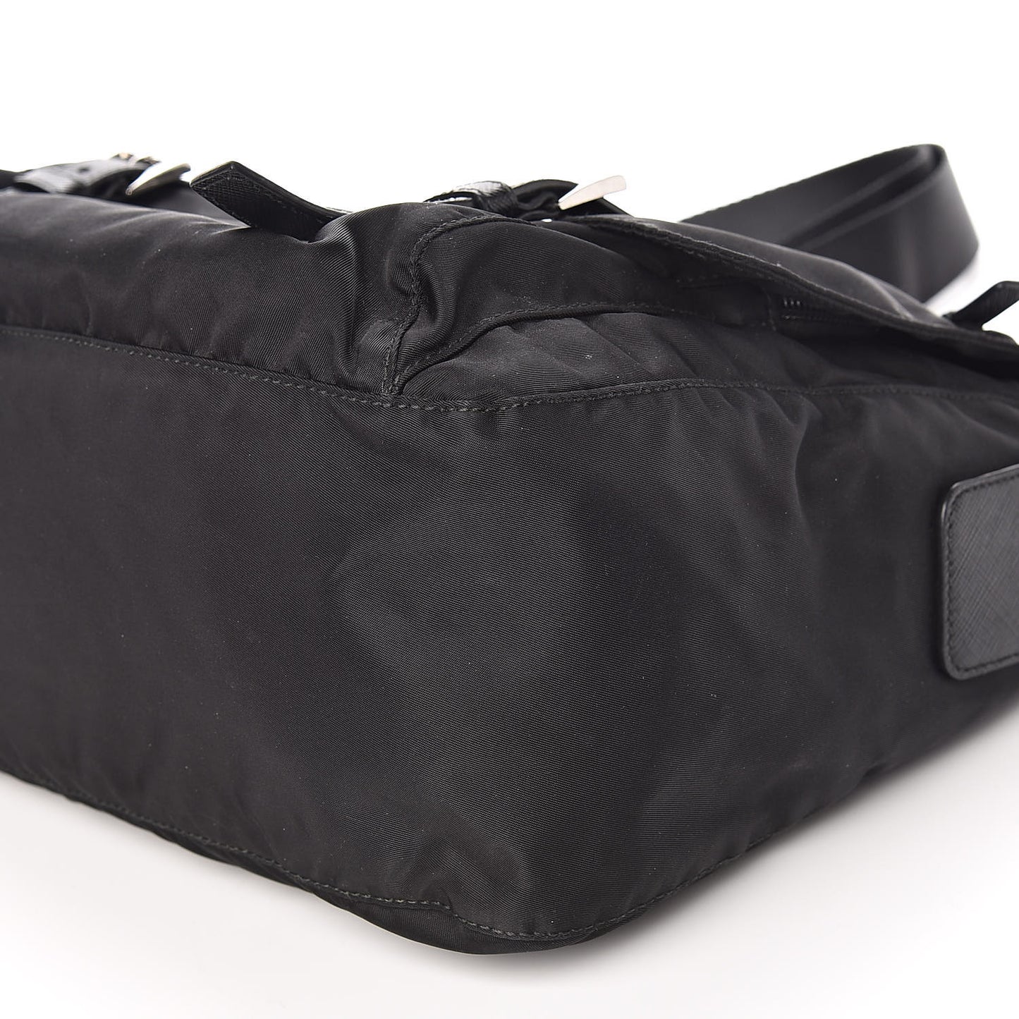 Nylon Vela Sport Messenger Bag Black