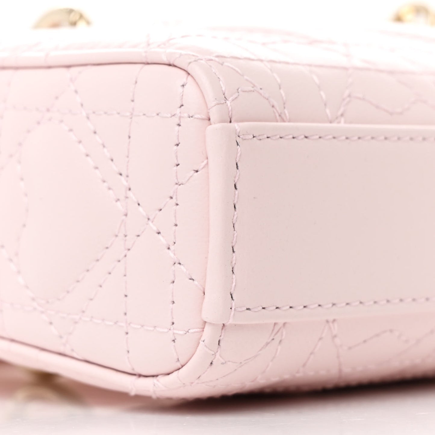 Lambskin Cannage Dioramour Micro Lady D-Joy Rose De Vents