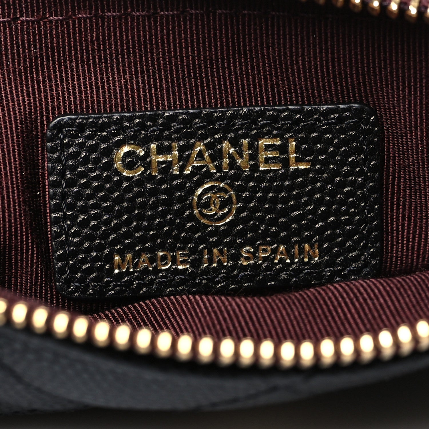 Chanel Caviar Quilted Small Cosmetic Case Black 6 of 8