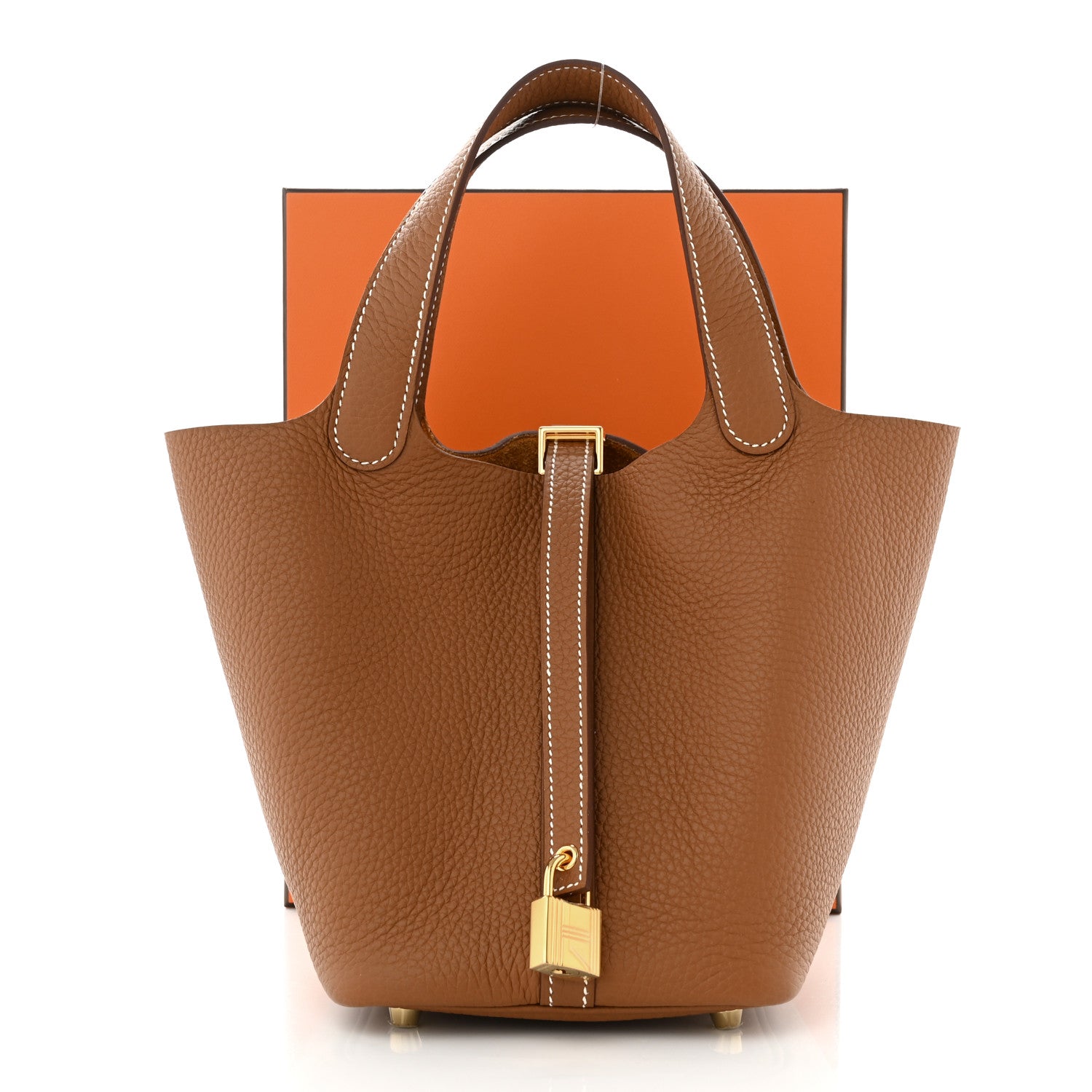 Hermes Taurillon Clemence Picotin Lock 18 PM Gold 11 of 11