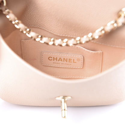 Chanel Caviar Flap Bag Light Beige 6 of 12
