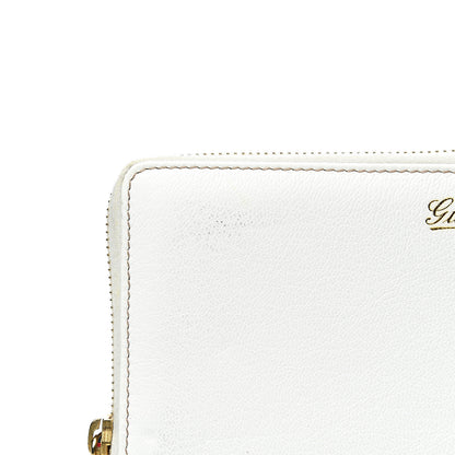 Gucci Calfskin Capri Zip Around Wallet White 6 of 10