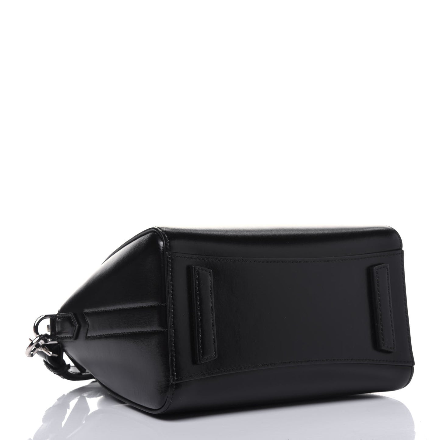 Shiny Lord Calfskin Mini Antigona Black