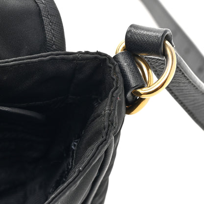Prada Tessuto Nylon Saffiano Small Messenger Bag Black 11 of 15