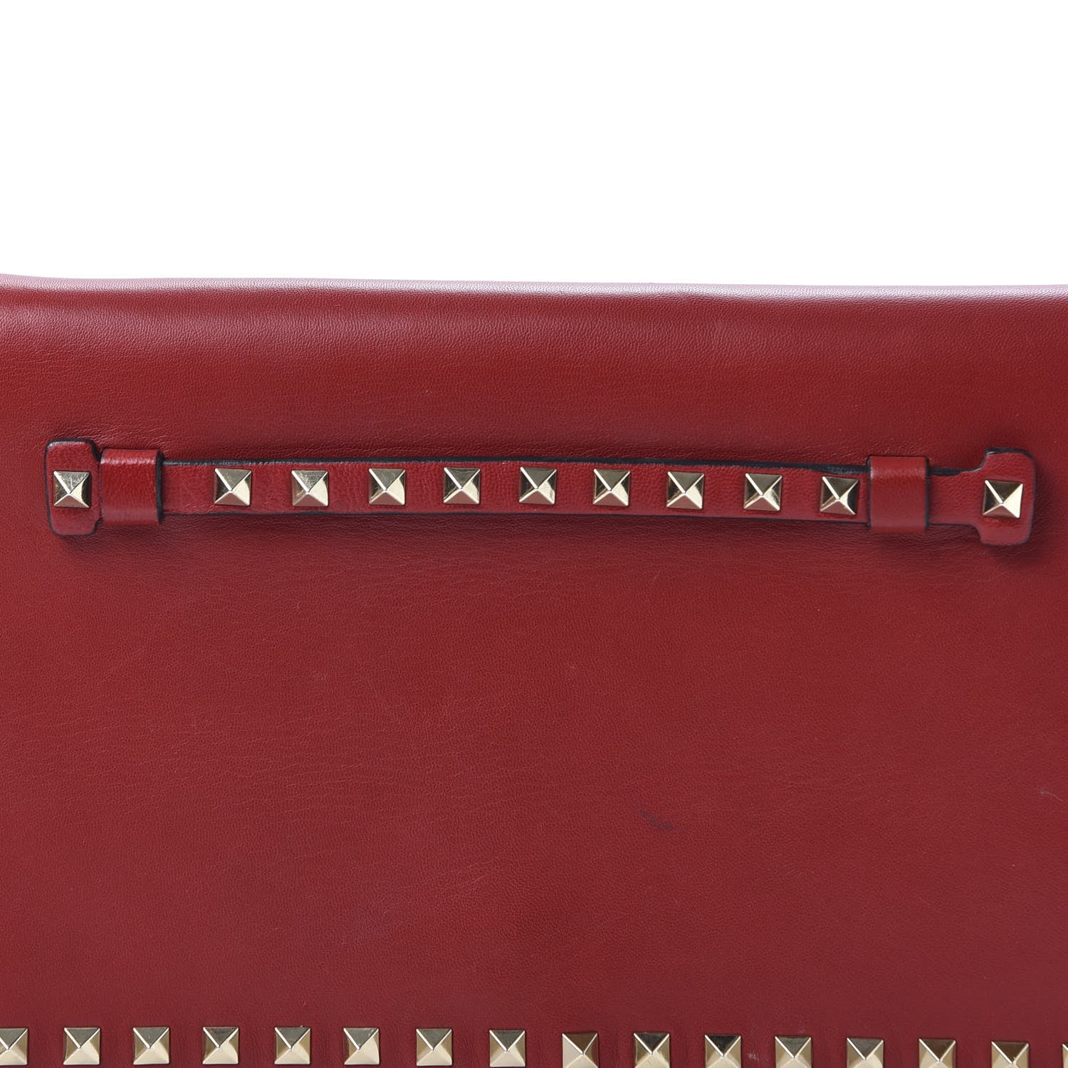 Valentino Garavani Nappa Rockstud Wristlet Clutch Rosso Valentino 8 of 8