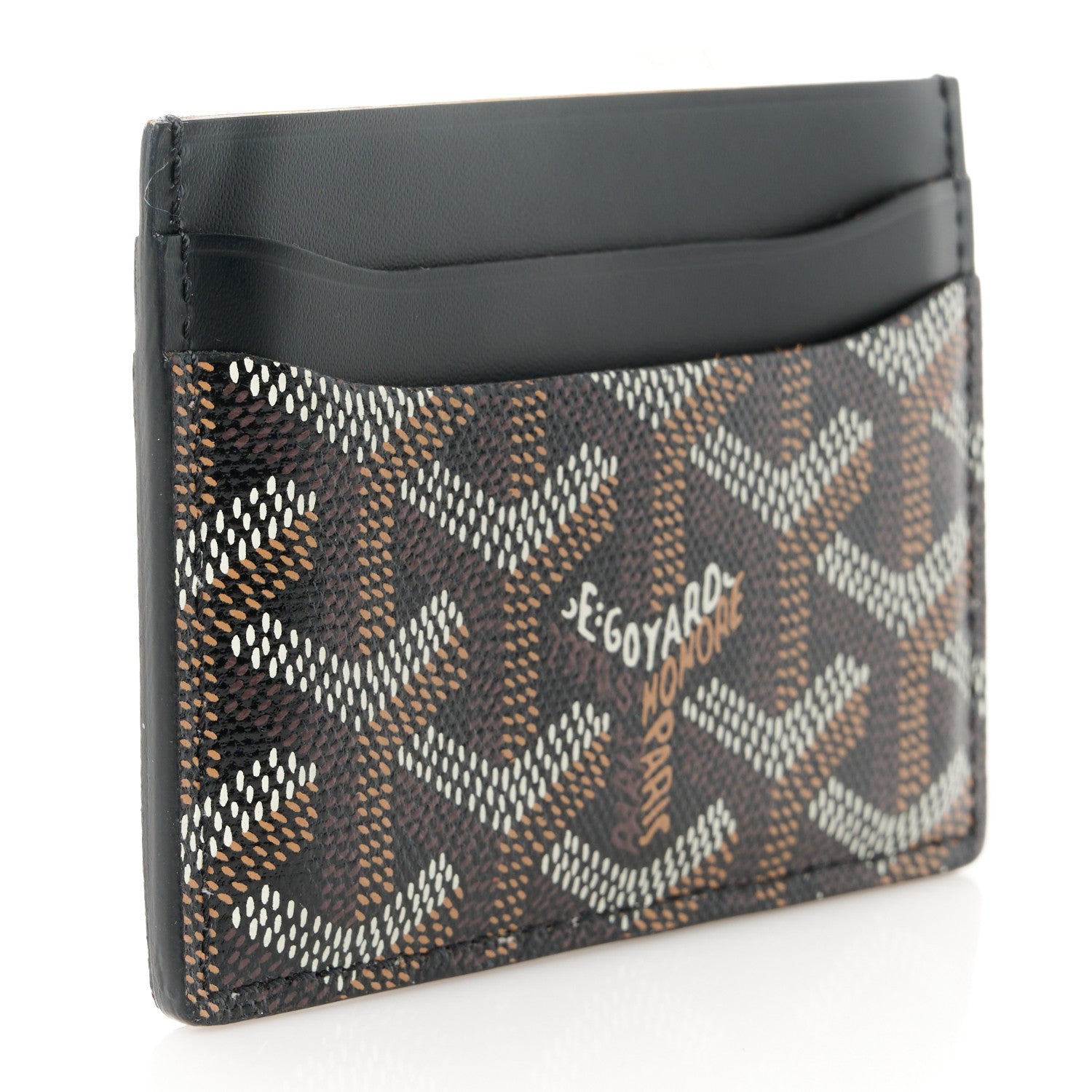 Goyard Goyardine Saint Sulpice Card Holder Black 3 of 8