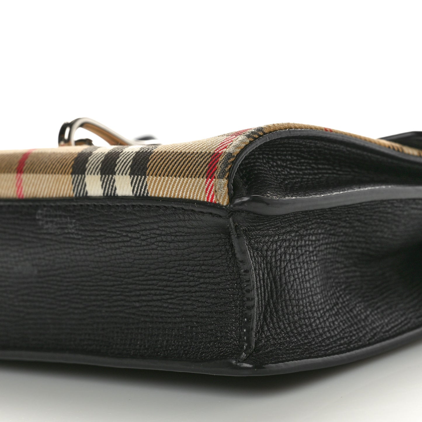 Derby Calfskin Vintage Check Small Macken Crossbody Bag Black
