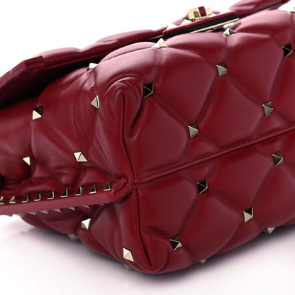 Valentino Garavani Nappa Medium Candystud Top Handle Bag Rosso Valentino 12 of 14