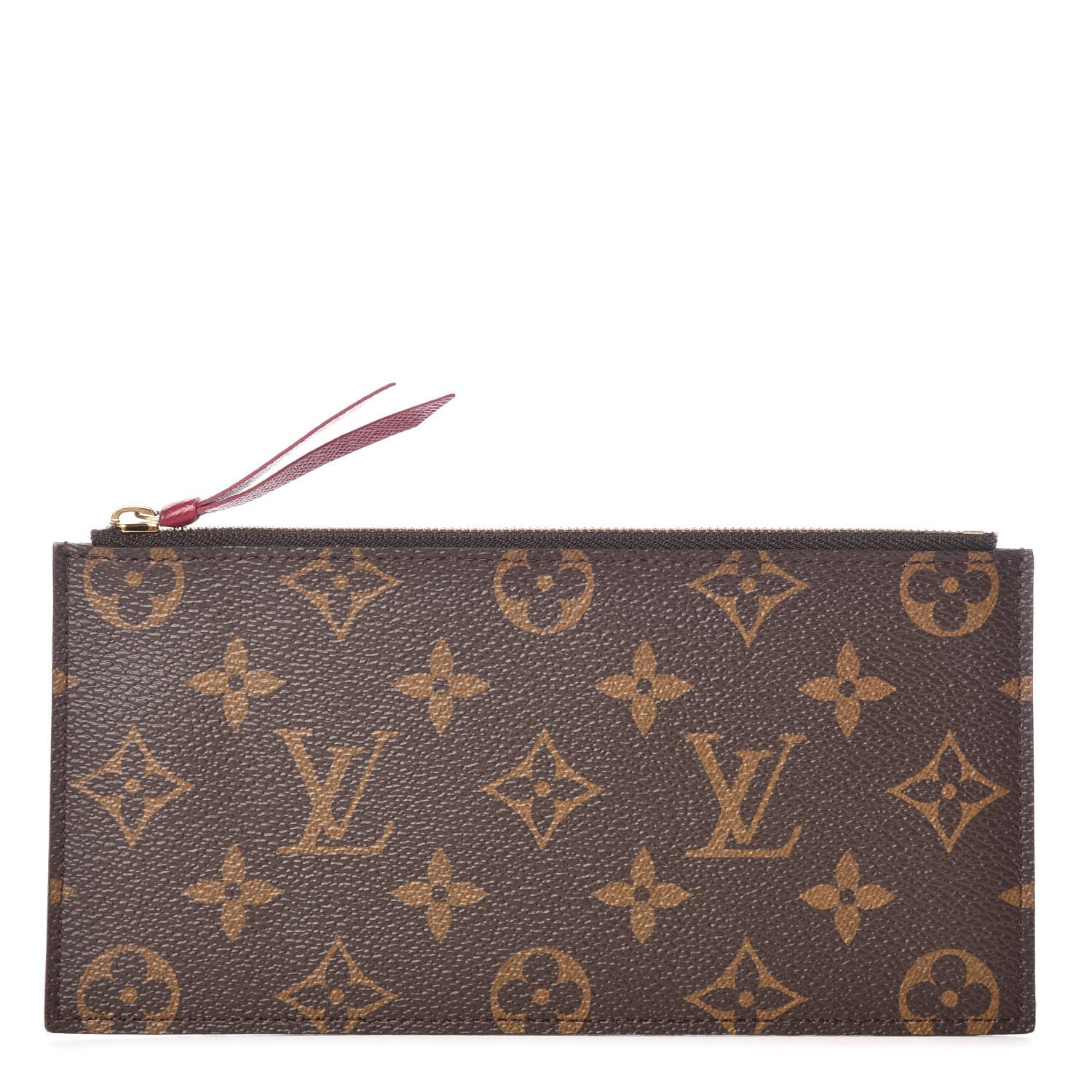 Louis Vuitton Monogram Felicie Chain Wallet Zippered Insert Fuchsia 1 of 6