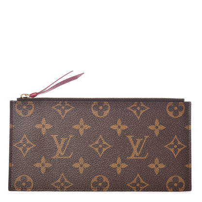 Louis Vuitton Monogram Felicie Chain Wallet Zippered Insert Fuchsia 1 of 6