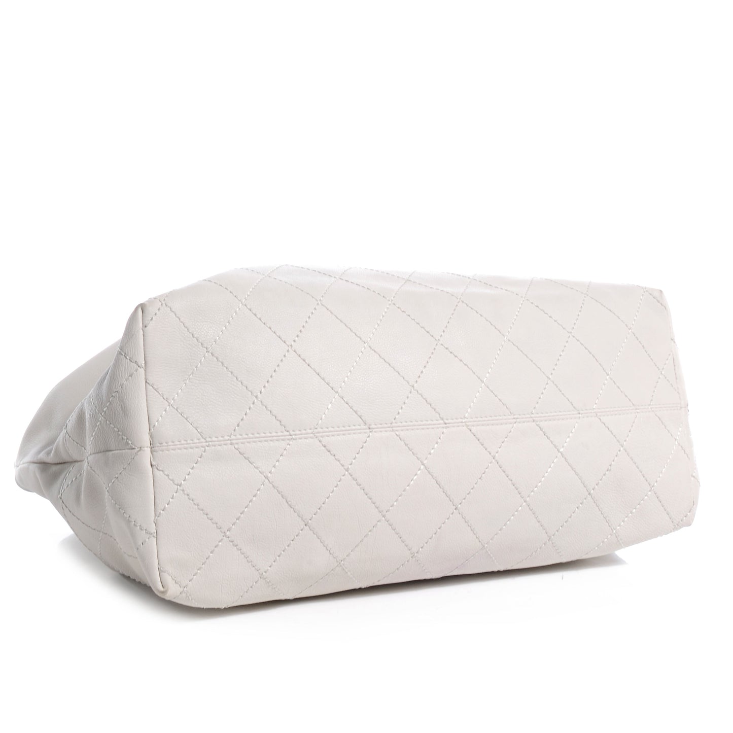 Calfskin Baby Coco Cabas White