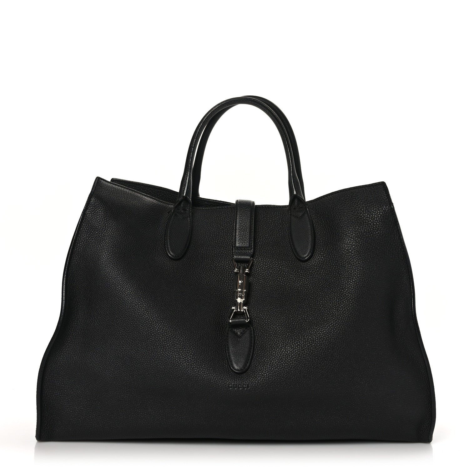 Gucci Soft Calfskin Medium Jackie Top Handle Bag Black 1 of 8