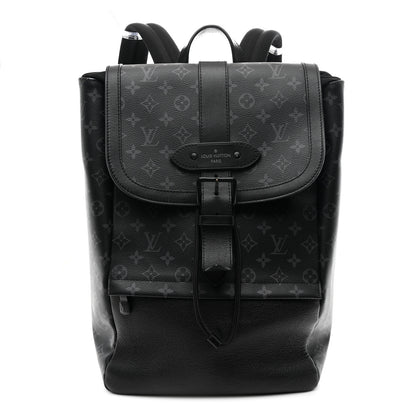 Louis Vuitton Monogram Eclipse Saumur Backpack 1 of 9