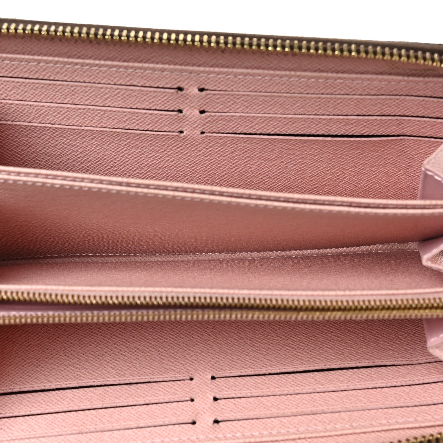 Louis Vuitton Damier Ebene Zippy Wallet Rose Ballerine 5 of 6
