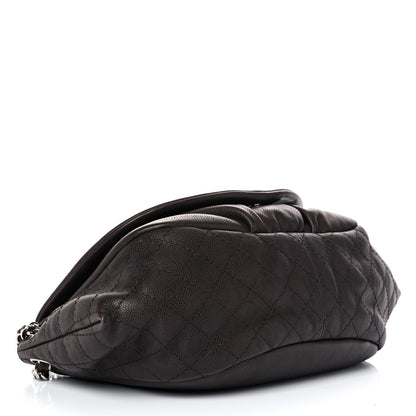Chanel Caviar Half Moon Large Flap Dark Brown 4 of 22