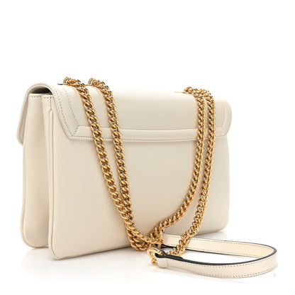Gucci Vitello Palmellato Lux Crystal Medium Rajah Shoulder Bag Mystic White Multicolor 3 of 14