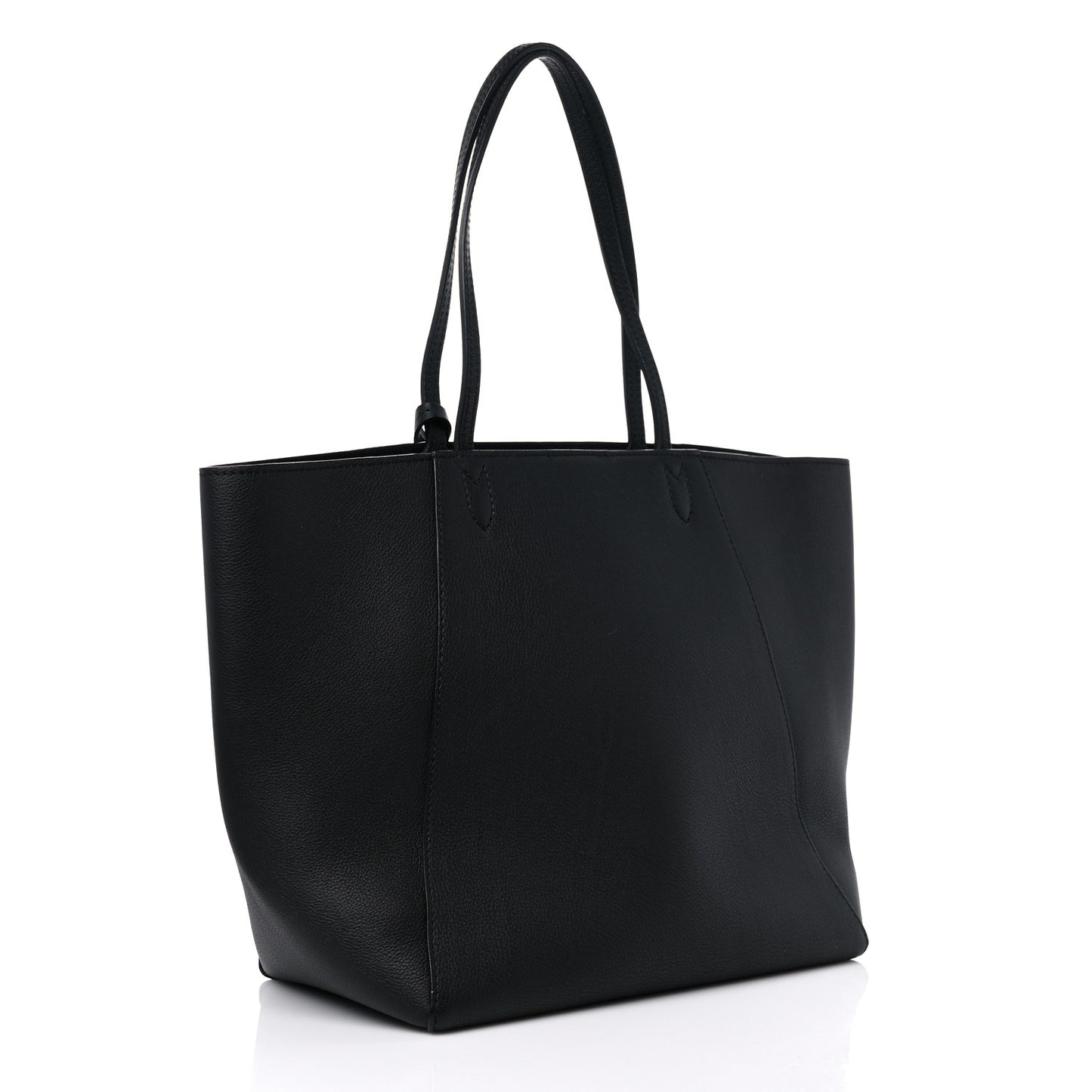 Calfskin Lockme Cabas Black