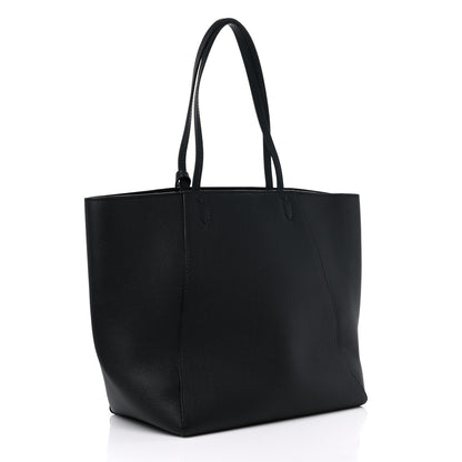 Louis Vuitton Calfskin Lockme Cabas Black 3 of 10