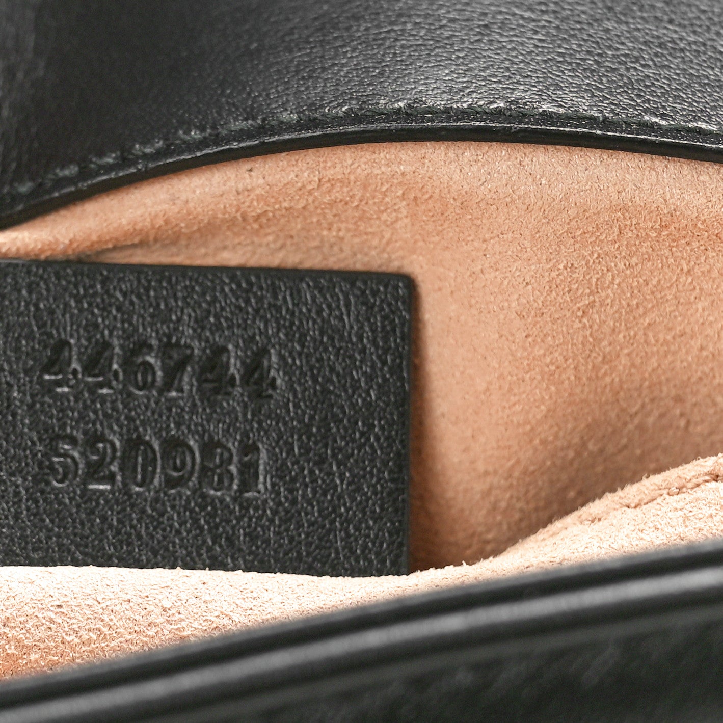 Gucci Calfskin Matelasse Mini GG Marmont Shoulder Bag Black 6 of 9