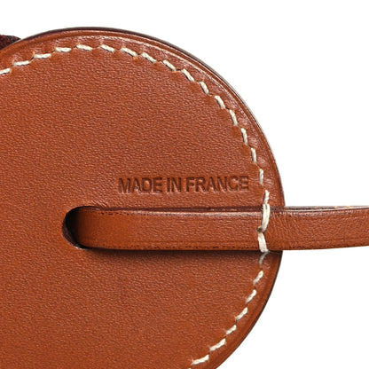 Hermes Vache Hunter Milo Lambskin Paddock Flot Bag Charm Rose Shocking 3 of 3
