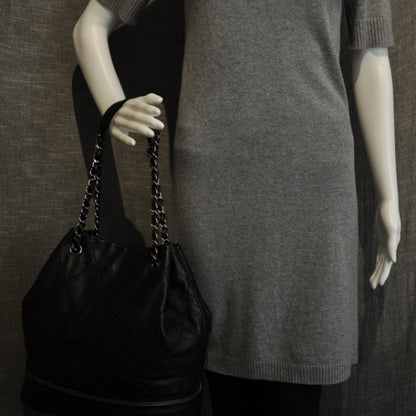 Chanel Lambskin Expandable Tote Black 2 of 2