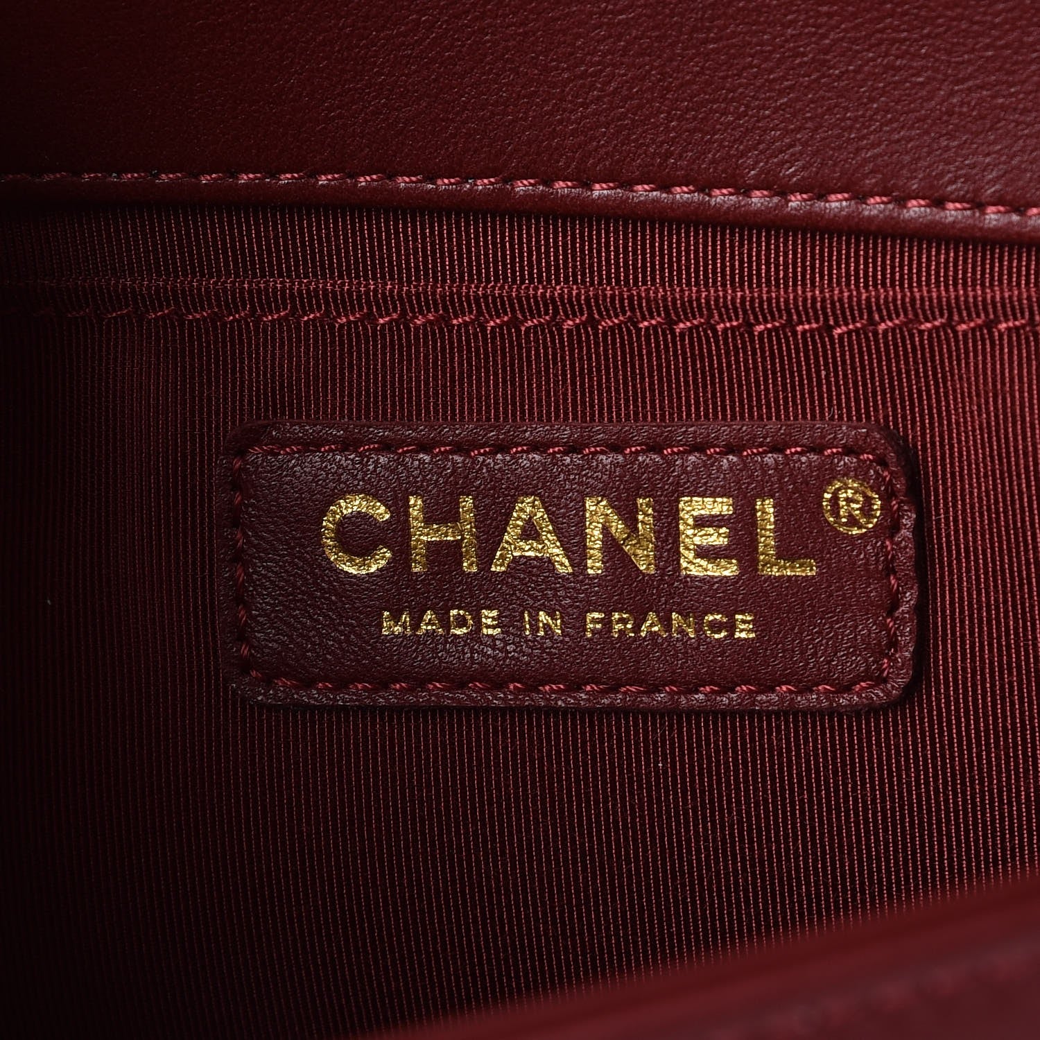 Chanel Lambskin Quilted Medium Boy Flap Burgundy 6 of 8