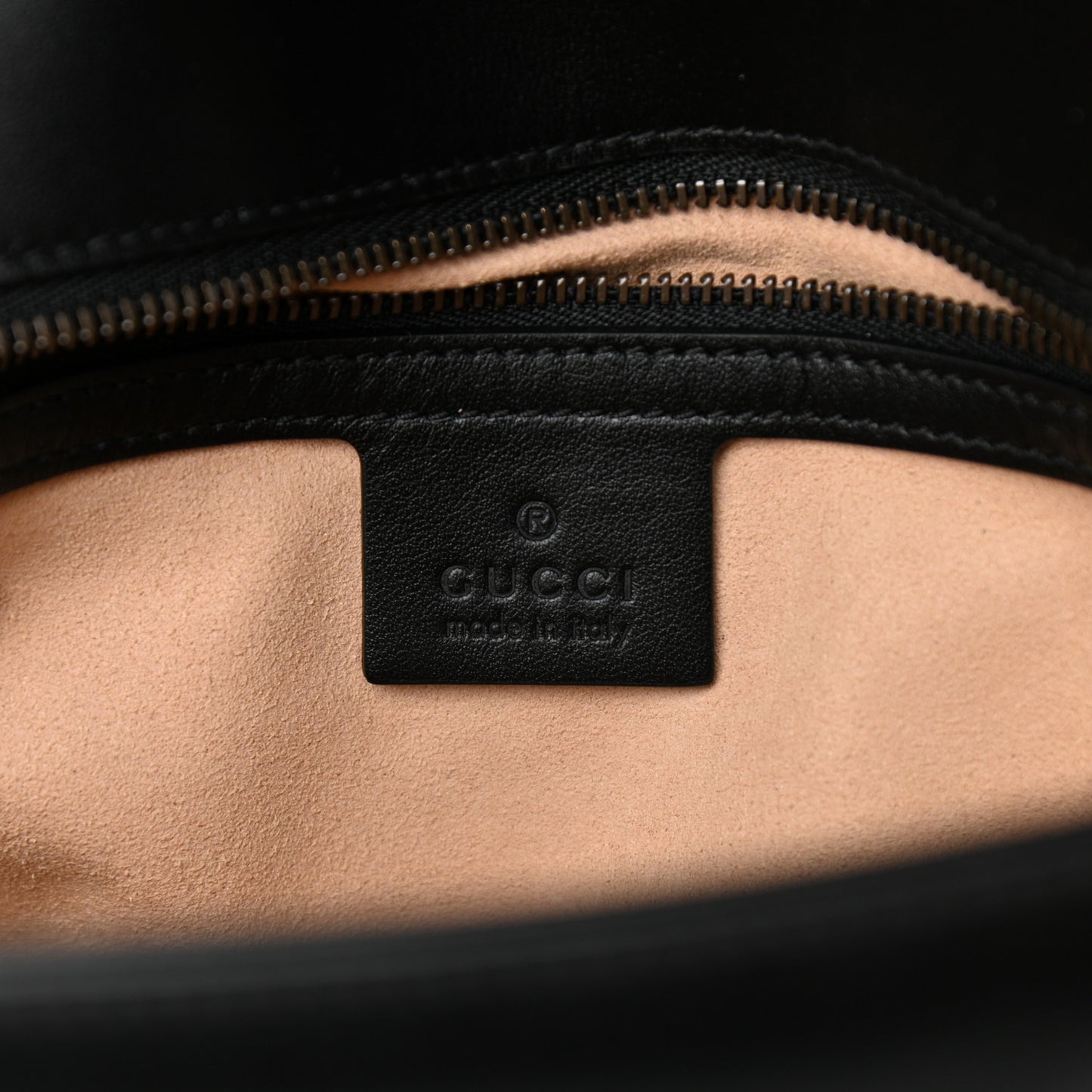 Calfskin Matelasse Small GG Marmont Shoulder Bag Black