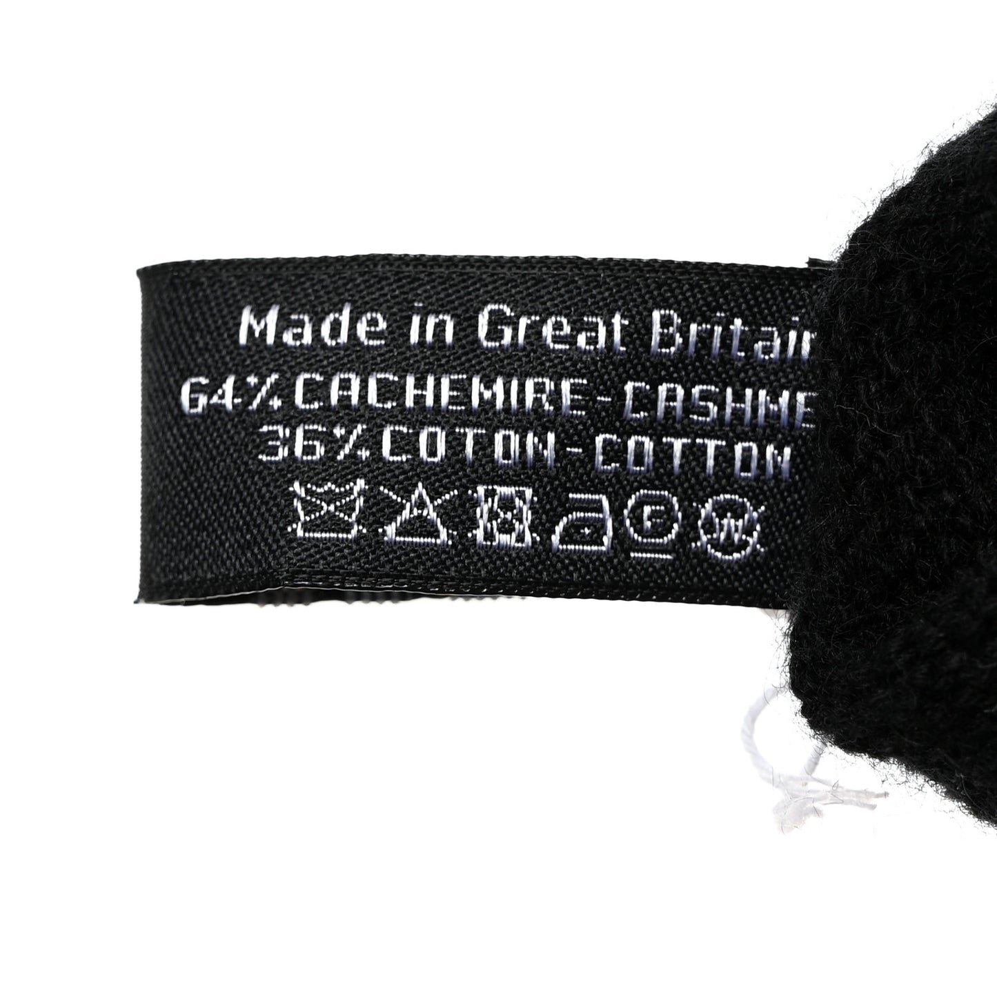 Cashmere Knit CC Gloves Black