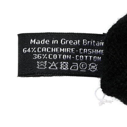 Chanel Cashmere Knit CC Gloves Black 4 of 4