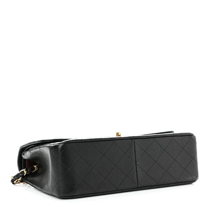 Chanel Caviar Quilted Jumbo Double Flap Black 3 of 11