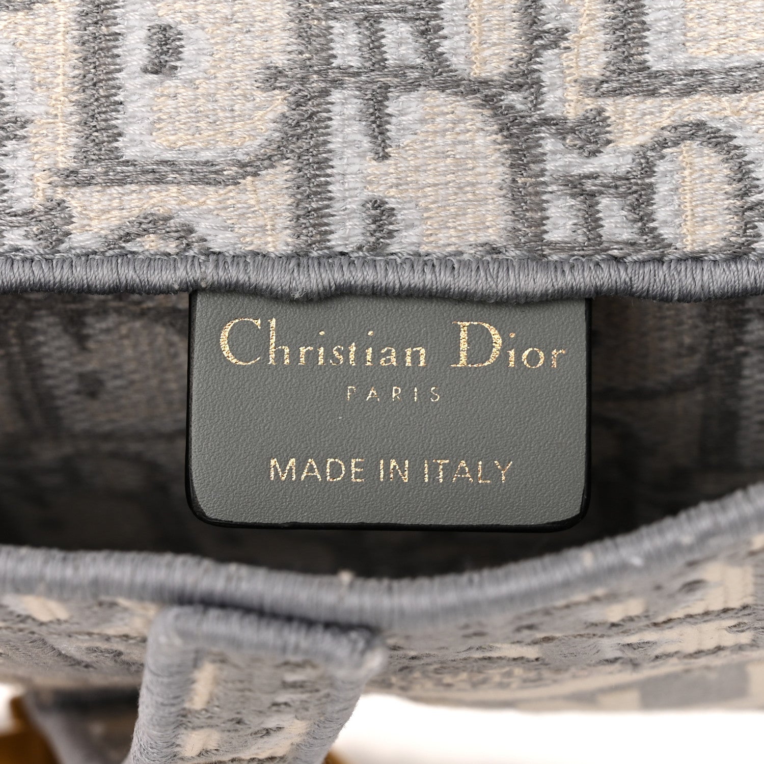 Christian Dior Oblique Slim Saddle Pouch Grey 6 of 11