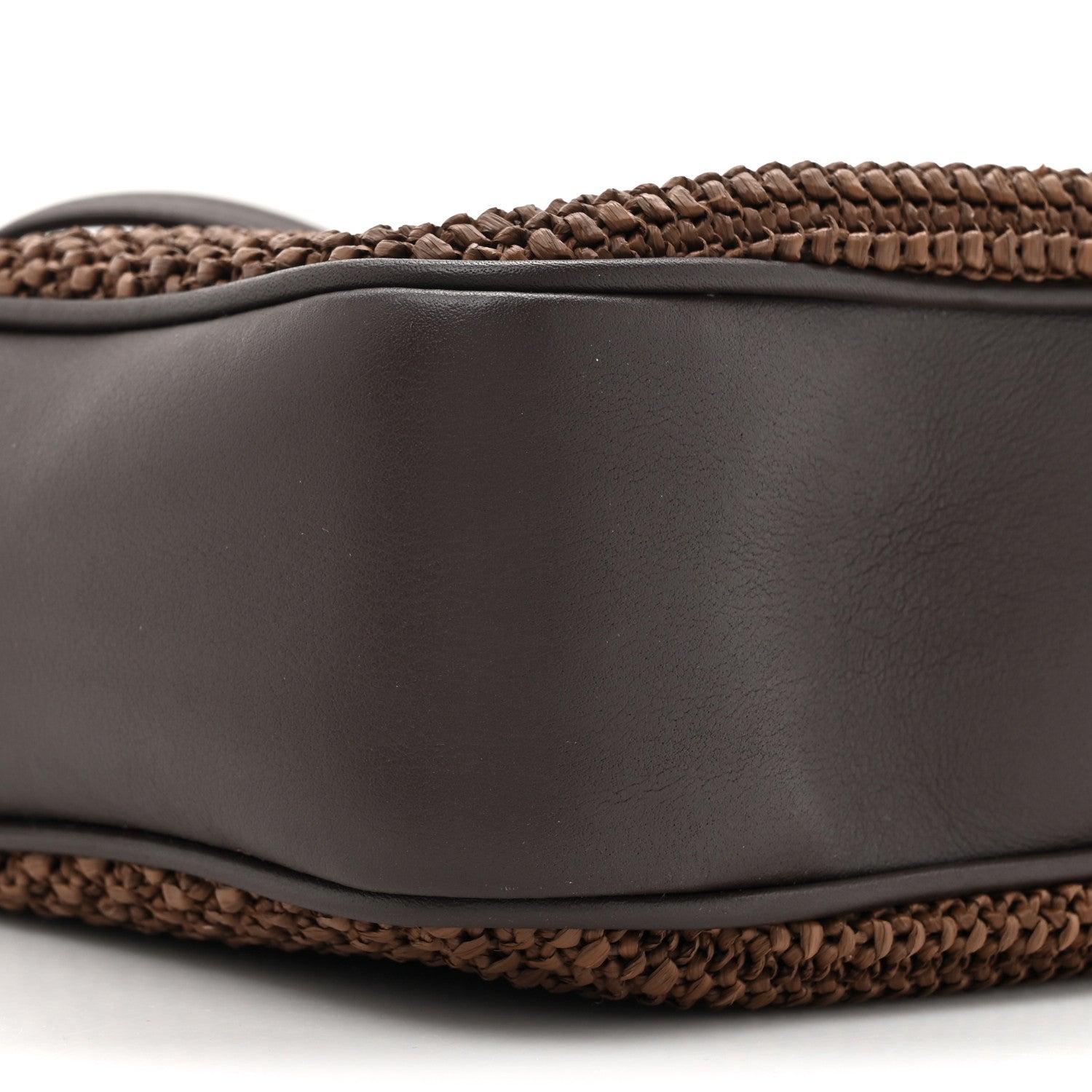 Saint Laurent Raffia Canvas Monogram Lou Camera Bag Dark Chocolate 10 of 13