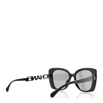 Chanel Acetate Strass Polarized Square Sunglasses 5422-B-A Black 4 of 9