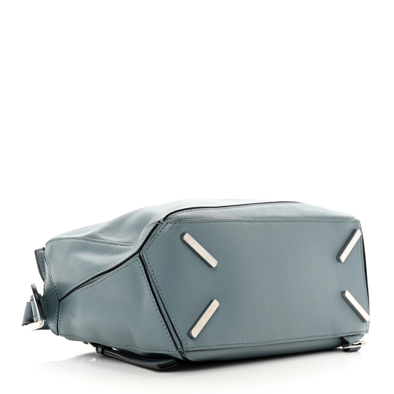 Loewe Calfskin Small Puzzle Bag Stone Blue 4 of 9