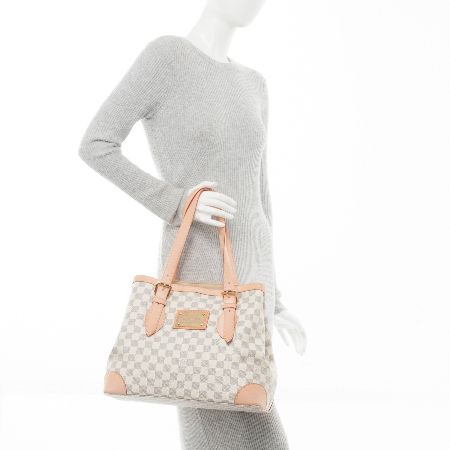 Louis Vuitton Damier Azur Hampstead MM 2 of 7