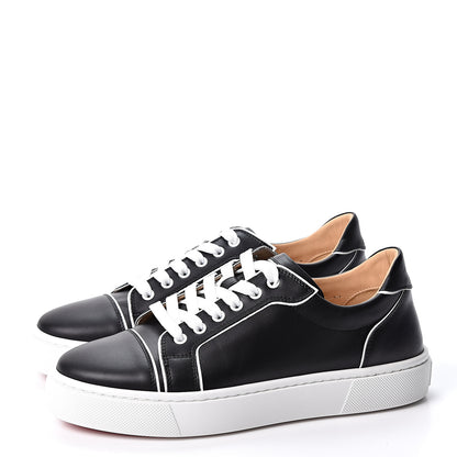 Christian Louboutin Calfskin Womens Vieirissima Flat Sneakers 41 Black 3 of 8
