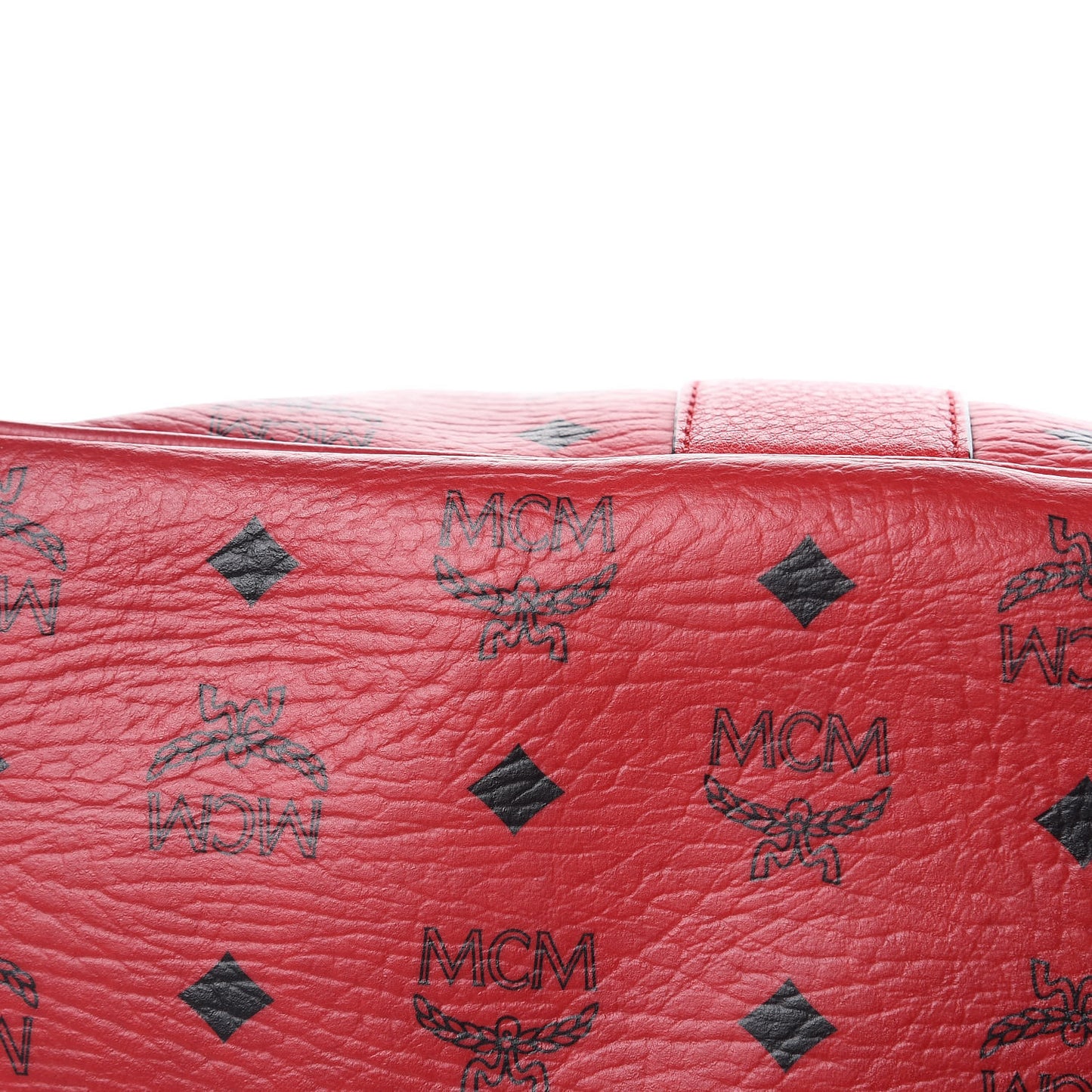 Visetos Medium Liz Reversible Shopper Tote Ruby Red